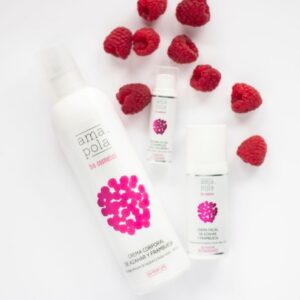 crema facial de azahar y frambuesa