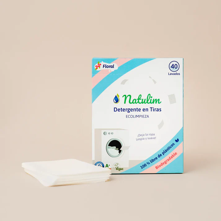 Productos De Belleza Y Salud Eco-Tiras De Detergente 40 Lavados Natulim 1 eco tira detergente natulim