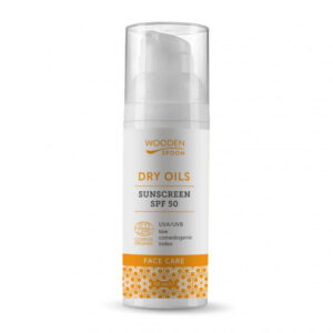 Loción solar cara FPS50 dry oils para piel grasa